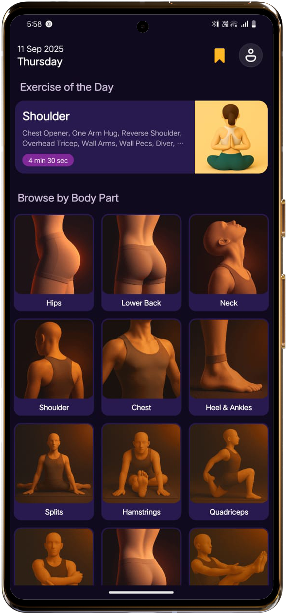 Yoga Daily App Screenshot 1