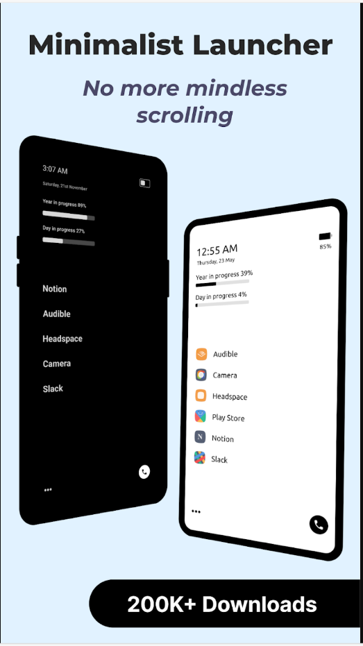 Minimal: Detox Home Screen Screenshot 1